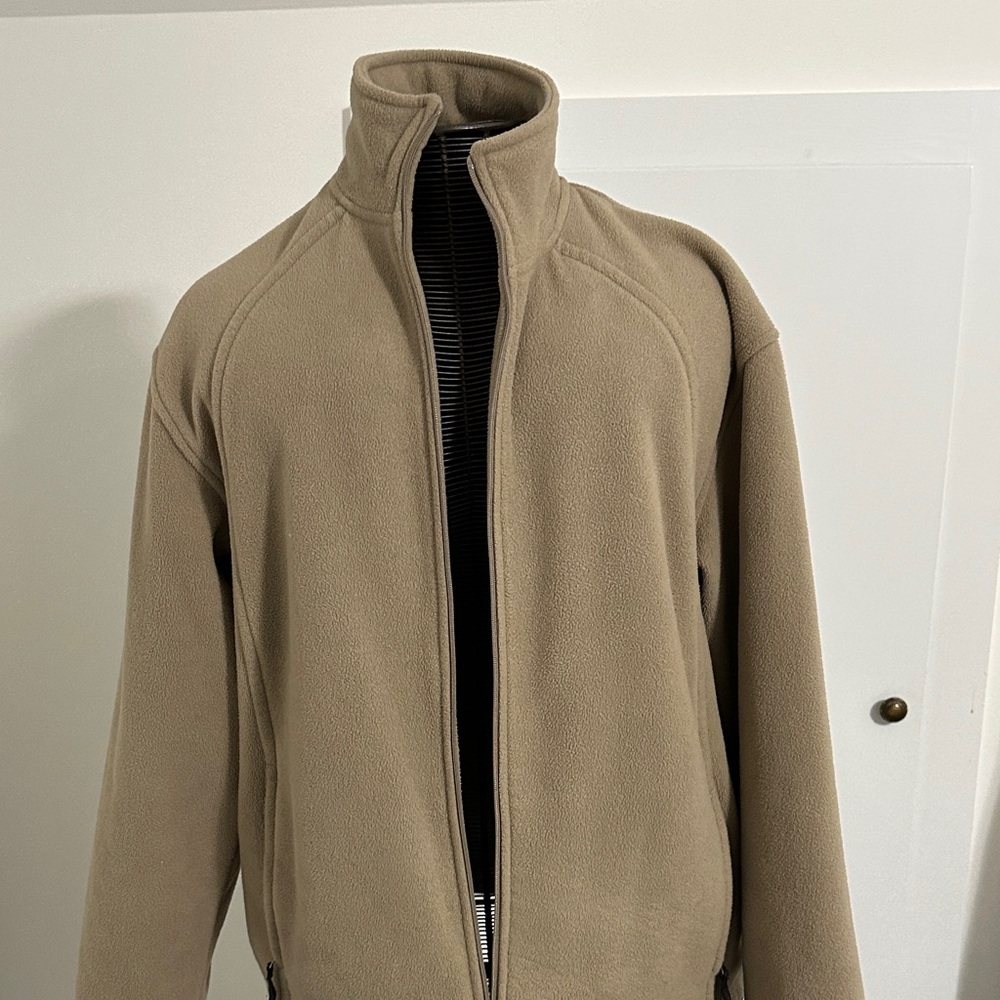 Ashford Sports Men's Tan Fleece Jacket size M
